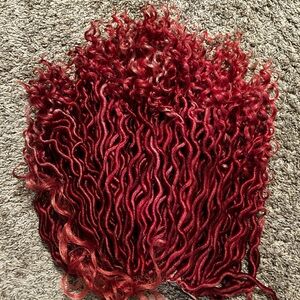 Vibrant Red Curly Hair wig